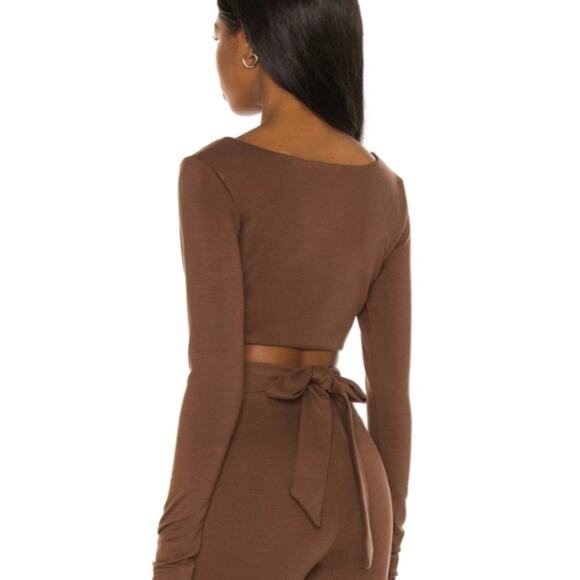 LPA - Nora Top in Chocolate Brown NWT Size XS - Picture 3 of 3